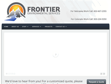 Tablet Screenshot of frontierenvironmental.net